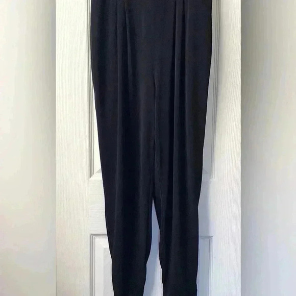 Nicole Miller Alha Paradise Black Floral Jumpsuit Medium - Picture 4 of 6